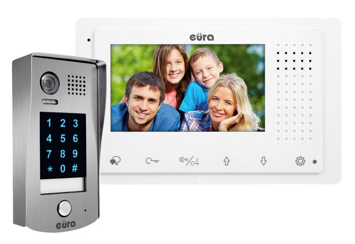 Zestaw wideodomofonu cyfrowego z szyfratorem monitor 4.3'' EURA VDA-73A5_VDA32A5